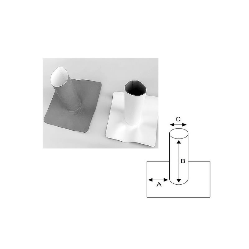 Drain cylindrique en membrane PVC/TPO renforcée, Enveloppe PVC